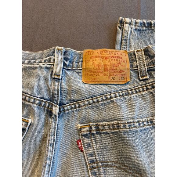Vintage Levis 505 Regular Fit Jeans Mens 32 30 Light Wash Denim Bootcut - Picture 4 of 7